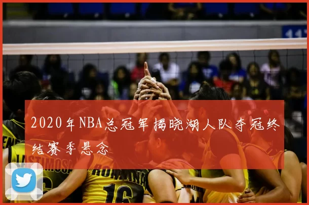 2020年NBA总冠军揭晓湖人队夺冠终结赛季悬念